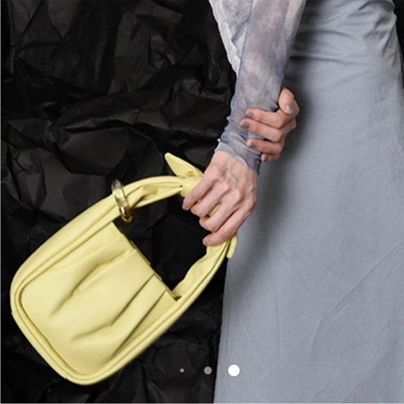 RARE! Songmont Small Wonton Bag Yellow - Picture 4 of 12